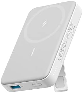 Anker 633 Magnetic Battery, 10,000mAh Foldable Wireless Portable Charger, 20W USB-C Power Delivery Power Bank with Stand, Magsafe-Compatible for iPhone 16/15/14/13/12 Series