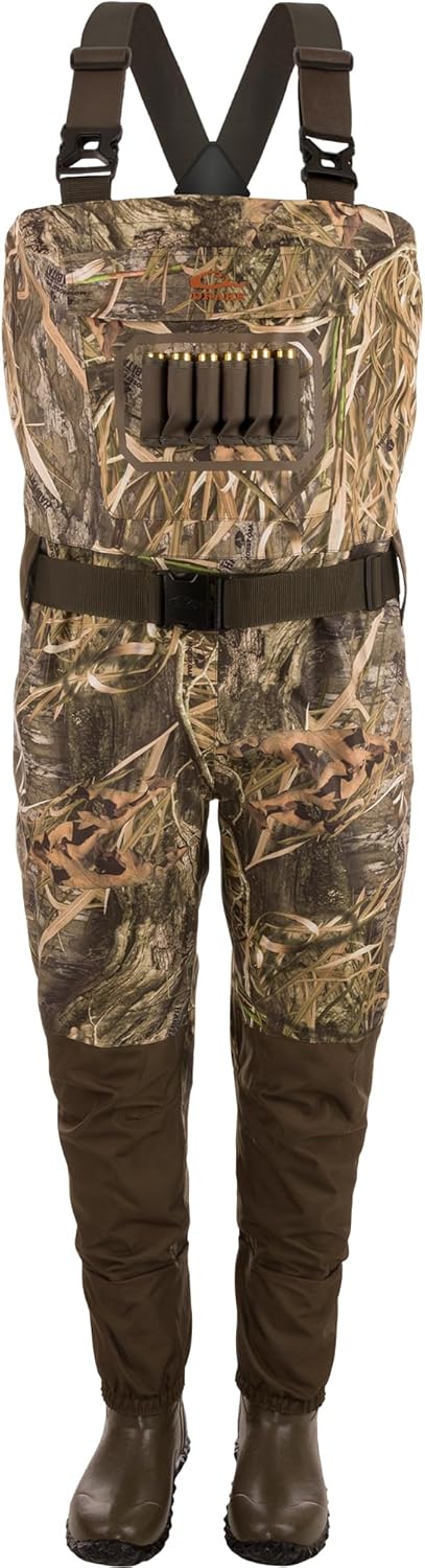 Drake Waterfowl Hunting & Fishing Hardline Breathable Durable 3-Layer Waterproof Chest Waders with Rubber Boots, Habitat, 2XL, Boot Size 12 - Image 6