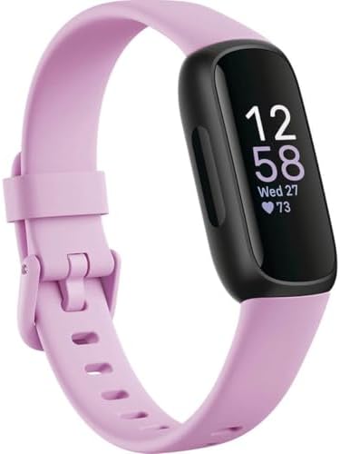 Fitbit Inspire 3 Health &-Fitness-Tracker with Stress Management, Workout Intensity, Sleep Tracking, 24/7 Heart Rate and more, Lilac Bliss/Black, One Size (S & L Bands Included) - Image 3