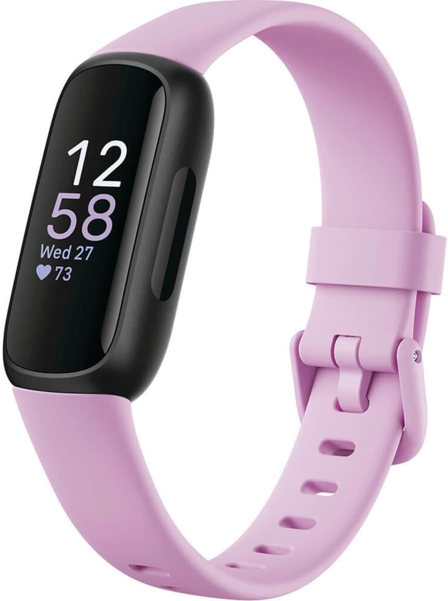 Fitbit Inspire 3 Health &-Fitness-Tracker with Stress Management, Workout Intensity, Sleep Tracking, 24/7 Heart Rate and more, Lilac Bliss/Black, One Size (S & L Bands Included) - Image 7