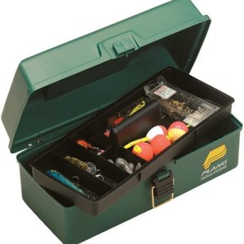 Plano One Tray Tackle Box, Dark Green Metallic